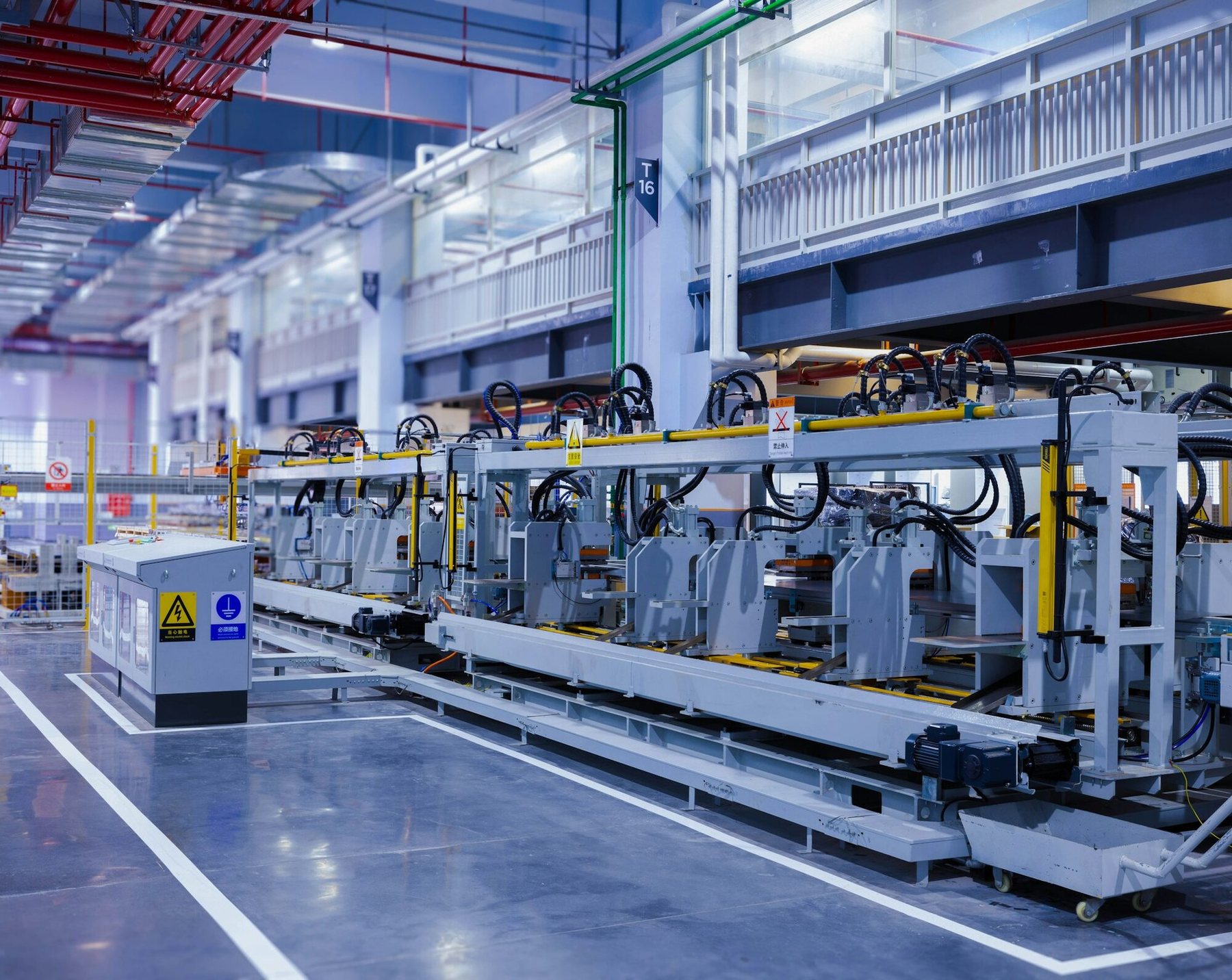 Manufacturing plant floor