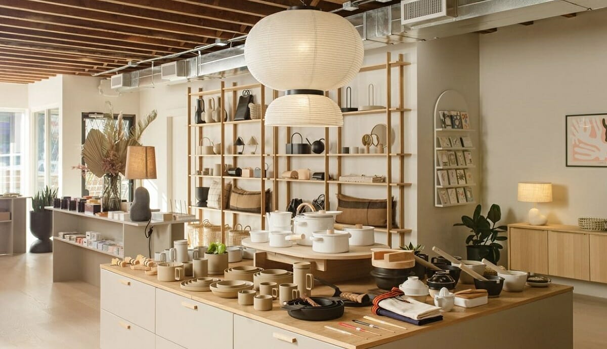 Modern retail checkout with tablet POS