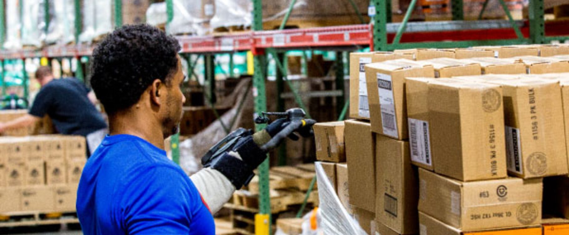 Reviewing stock position and vendor purchase history in a distribution warehouse